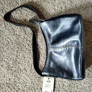 Navy blue fossil purse